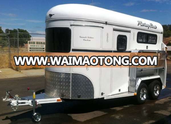 High quality deluxe horse trailer made in china